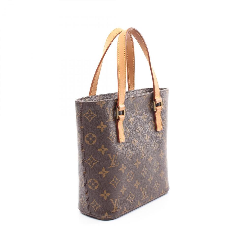 Louis Vuitton Monogram Brown Leather Vavin Handbag Canvas